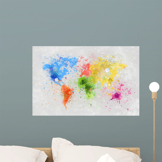 World Map Painting