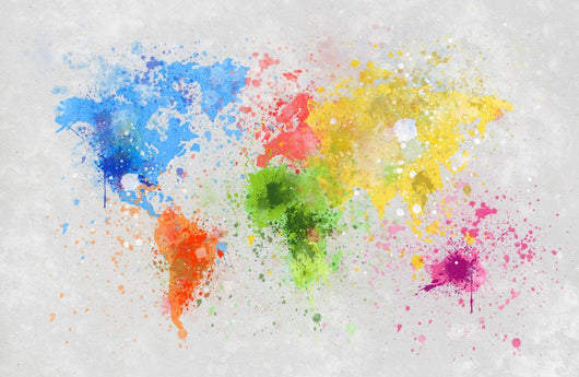 World Map Painting