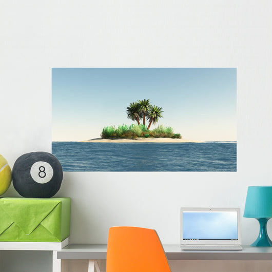 Island with Palm Trees