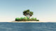 Island with Palm Trees
