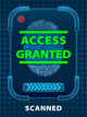 Finger-print Scanning Access Granted