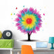 Tree with Flower Wall Mural