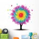 Tree with Flower Wall Mural