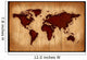 Aged World Map Wall Mural