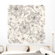 Abstract Floral Pattern Seamless Wall Decal