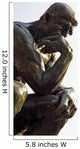 rodin thinker Wall Mural