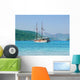 White Ship Wall Decal