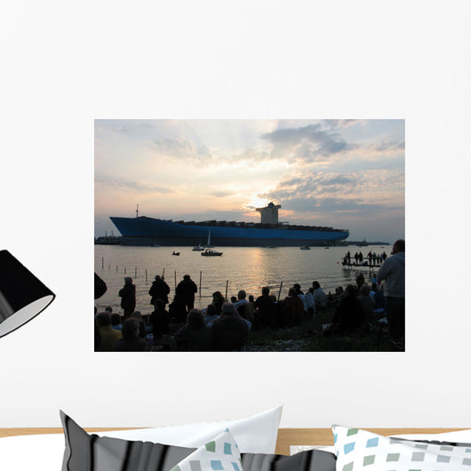 The world's biggest container ship Wall Mural