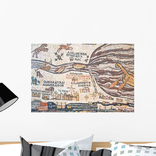 Replica Antique Madaba Map