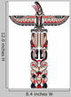 Haida Style Totem Pattern Wall Decal
