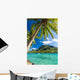 Palm Trees on Shoreline of Ocean at Moorea Wall Mural