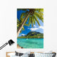 Palm Trees on Shoreline of Ocean at Moorea Wall Mural