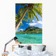 Palm Trees on Shoreline of Ocean at Moorea Wall Mural