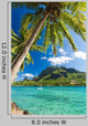 Palm Trees on Shoreline of Ocean at Moorea Wall Mural