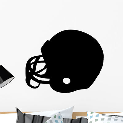 Helmet Silhouette shown on a wall