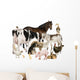 Group Farm Animals Wall Decal