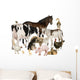 Group Farm Animals Wall Decal
