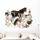 Group Farm Animals Wall Decal