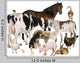 Group Farm Animals Wall Decal