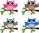Owls Wall Mural