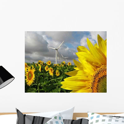 Energie Renouvelable Wall Decal shown on a wall