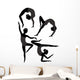 Gymnasts Wall Mural