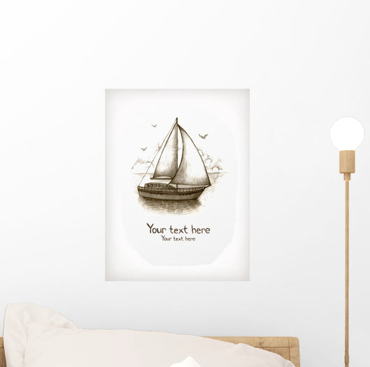 Old Fasioned Illustration Sailing