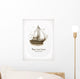 Old Fasioned Illustration Sailing