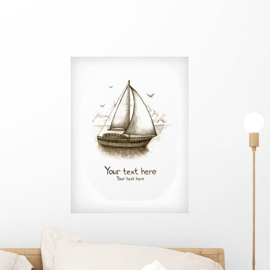 Old Fasioned Illustration Sailing