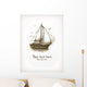Old Fasioned Illustration Sailing