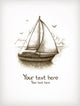 Old Fasioned Illustration Sailing