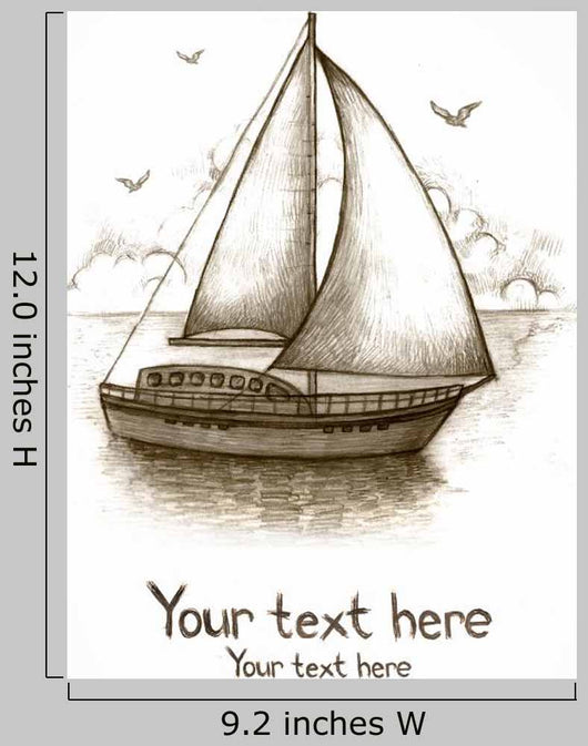 Old Fasioned Illustration Sailing