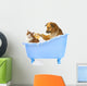 Cat Wash Dog and Cat in Bath Wall Decal