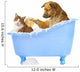 Cat Wash Dog and Cat in Bath Wall Decal
