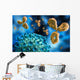 Virus with Antibodies Wall Mural
