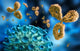 Virus with Antibodies Wall Mural