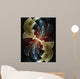 Swirl fractal on a black background Wall Mural