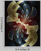 Swirl fractal on a black background Wall Mural