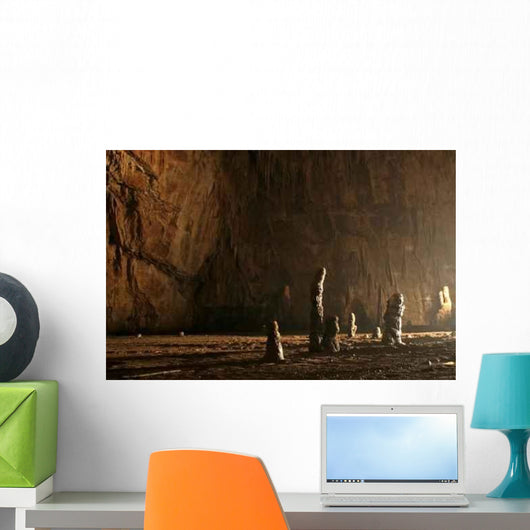 Mysterious Cave Stalagmites Wall Decal
