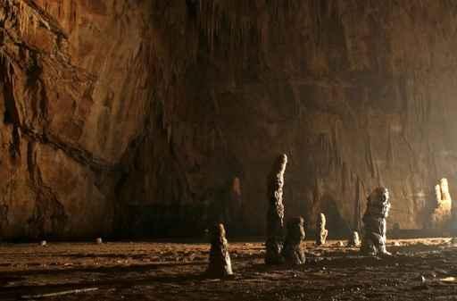 Mysterious Cave Stalagmites Wall Decal