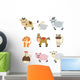 Set of Farm Animals Wall Decal