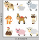 Set of Farm Animals Wall Decal