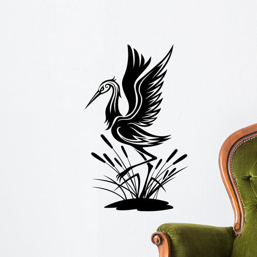 Heron Bird Wall Decal
