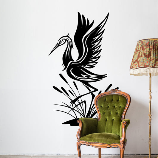 Heron Bird Wall Decal