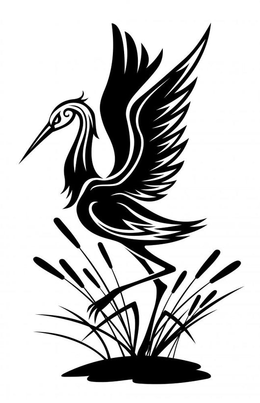 Heron Bird Wall Decal