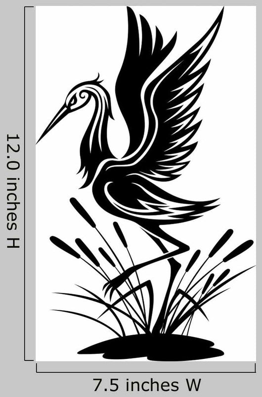 Heron Bird Wall Decal