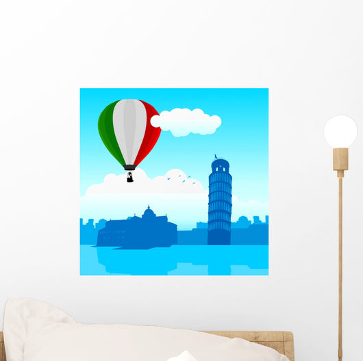 Illustration Pisa Skyline with