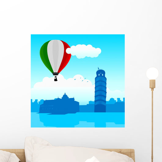 Illustration Pisa Skyline with