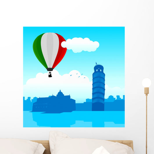 Illustration Pisa Skyline with
