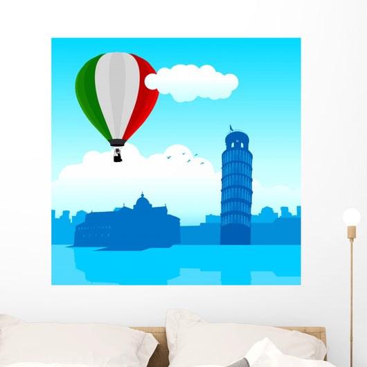 Illustration Pisa Skyline with